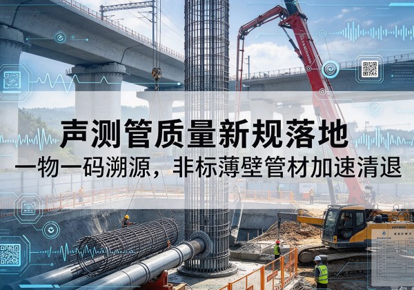 潍城声测管质量新规落地，一物一码溯源，非标薄壁管材加速清退