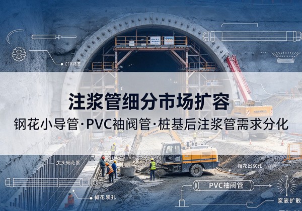 潍城注浆管细分市场扩容，隧道钢花小导管、PVC 袖阀管、桩基后注浆管需求分化